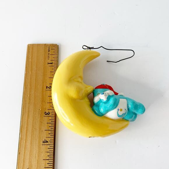Vintage Care Bears Bedtime Bear Sleeping On Moon Christmas Ornament 1993 AG - Picture 6 of 9